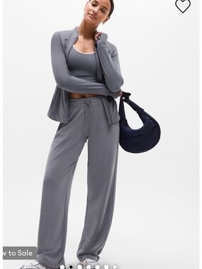 Athleta Ribbed Zip-Front salutation  Jacket in Slate Blue